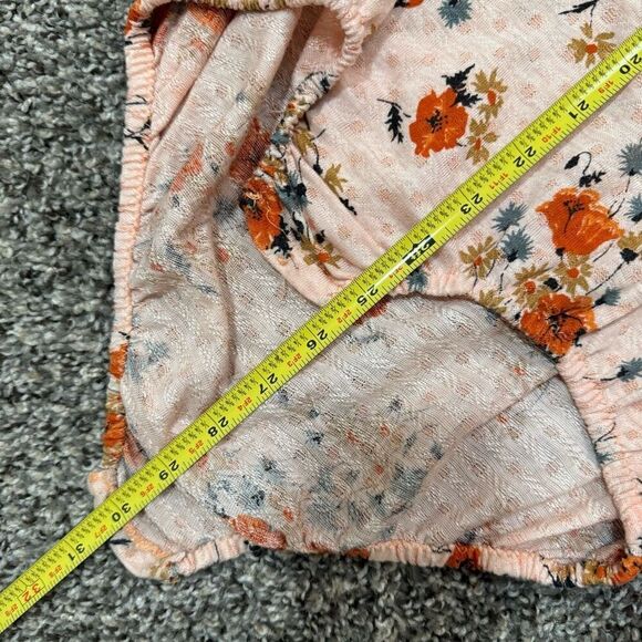 Vintage Baronet Floral Tee Blouse Pink  Short Sleeve Bodysuit Union Made M - Picture 6 of 6